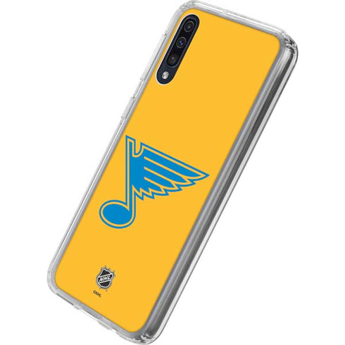 NHL St. Louis Blues Solid Background Galaxy A50 Clear Case